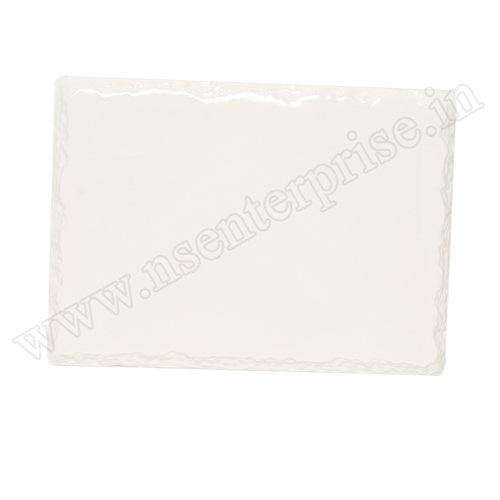 CBH-01 Ceramic Frame - 16x16x0.9 inches | Elegant Square White Photo Frame for Stunning Image Display