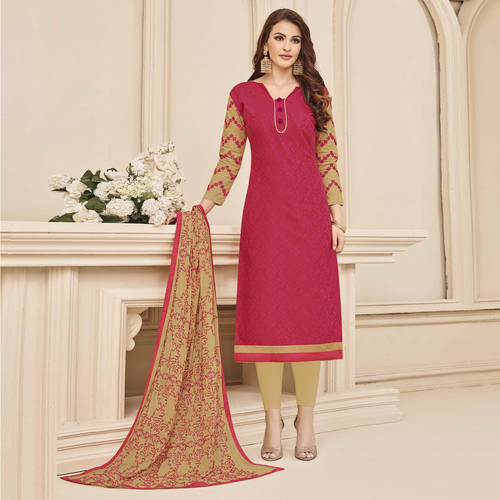 Red Elegant Formal Salwar Suit
