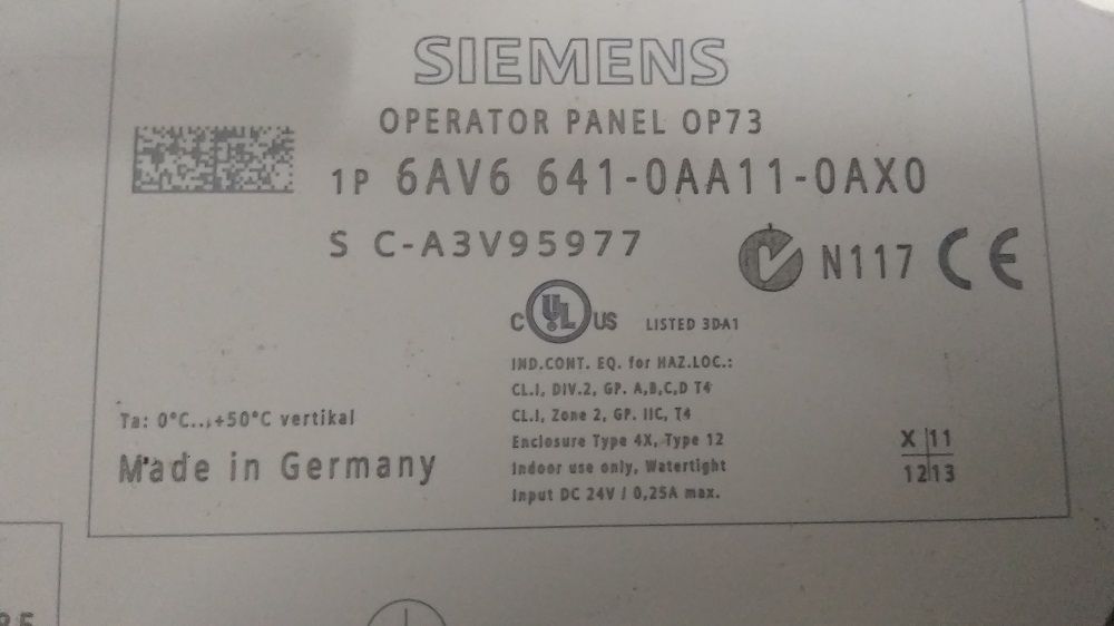 OPERATOR PANEL OP73 HMI