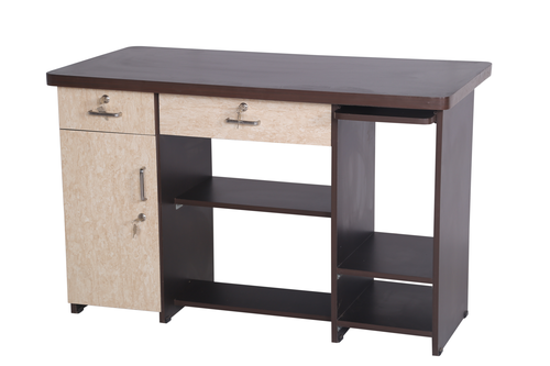 Computer Table - Metal and Wood Construction | Quality-Assured Design, Contemporary Style, Office Use