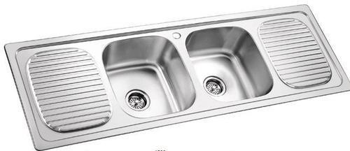 Double Bowl With Double Drain Sink