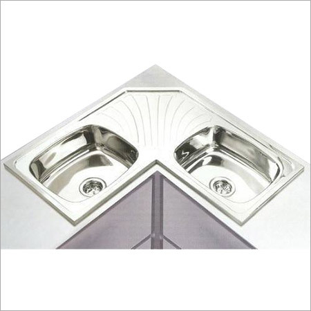 Double Bowl Corner Sink