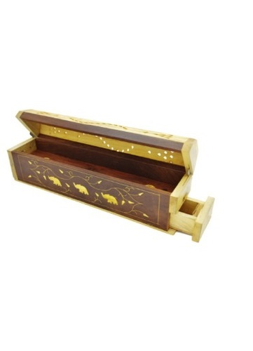 Natural Colour Of Pine Wood Agarbatti Box