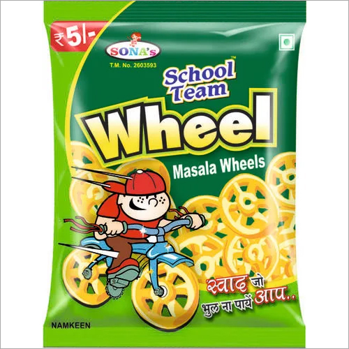 Wheel Fryums - Food Grade Crispiness, No Artificial Colors or Flavors | Healthy, Mouthwatering Snack with High Nutritional Value