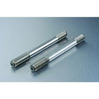 Half Thread Rod - Steel, Standard Size, Gray | Rigid Hardness, Polished Finish, Corrosion and Abrasion Resistant