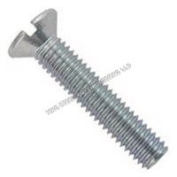 Csk Slotted Screw - Color: Silver