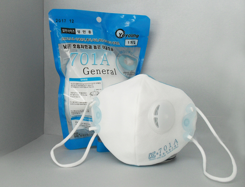 701A Facial filtration type Disposable mask By YEYOUNG LTD.