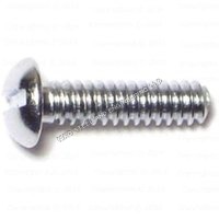 Round Head Slotted Screws - Color: Silver