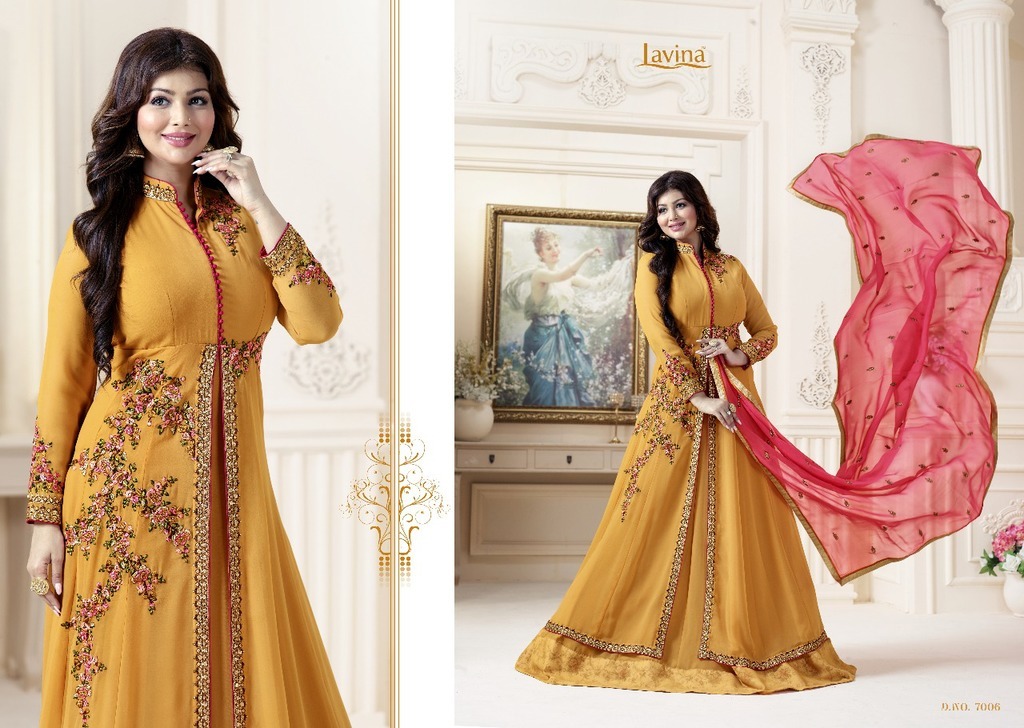 Georgette Embroidery Work Anrakali Suits