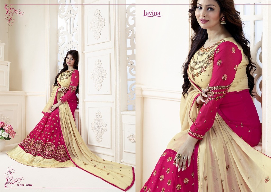 Georgette Embroidery Work Anrakali Suits