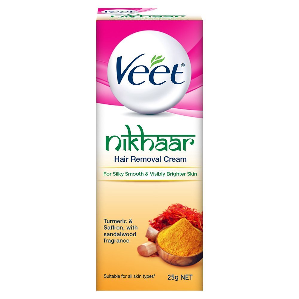 Veet Nikhaar Hair Removal Cream for All Skin Types, 25g