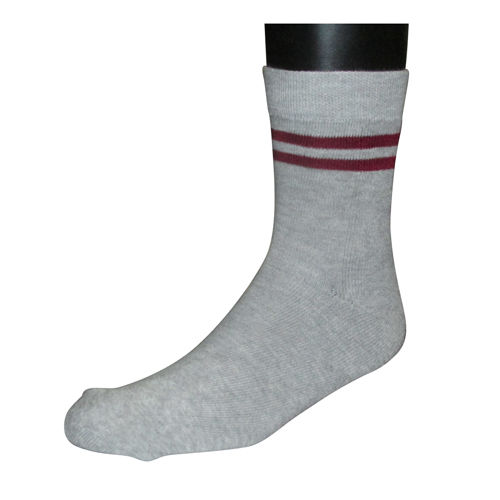 White Half Terry School Cotton Socks