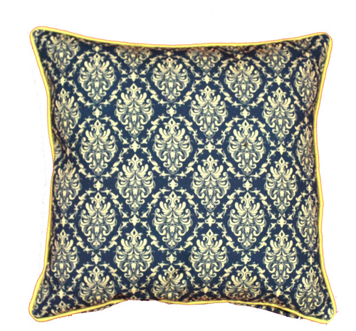 Digital Printed Modern Designer Cushion Cover - Poly Cotton 40x40 cm , Square Shape, Black Color, Digital Printing, Zipper Closure