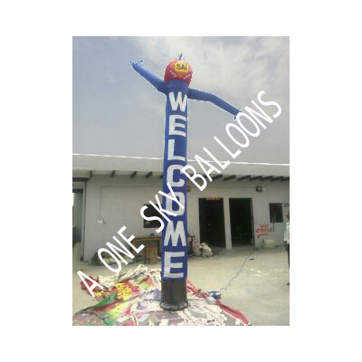 Sky Air Dancer - Nylon, 10-20 ft Height, Blue | Customizable, Durable, High Visibility, Easy Setup