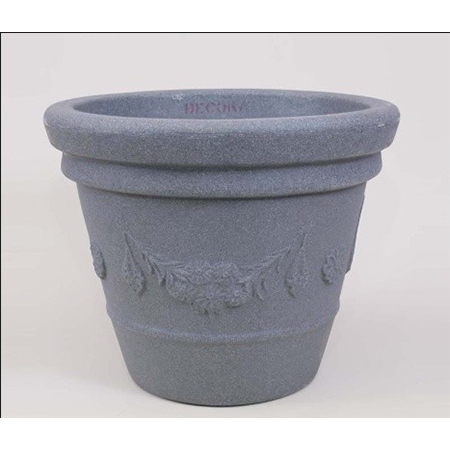 Decora Vertical Flora Pot - Plastic Material, 12x14 Inch Dimensions, Grey Color | Sleek Design for Modern Indoor Gardening