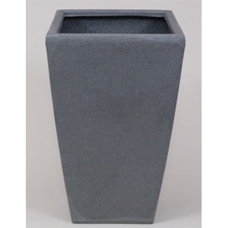 Decora Tall Square Pot - Plastic Material, 18x18x24 Inches, Grey Color | Ideal for Garden Use and Plant Display