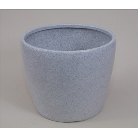 Decora Glossy Vertical Pot - Plastic, Grey | Ideal for Garden Use, Durable Design for Enhanced Aesthetic Appeal