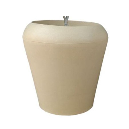 Fox Apple Pot - Plastic Material | Cream Color, Ideal for Garden Use