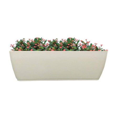 Fox Window Planter - Plastic Nursery Pots, White Color for Garden Use - Ideal for Engaging Floral Displays and Plant Growth