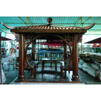 Brown Wooden Gazebo