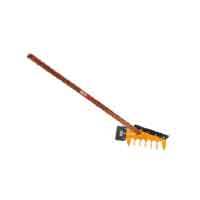 PREM Rake 3 in 1 (FGR-3-1 (H) - Metal Design, Yellow Color | Multi-Functional Garden Tool for Efficient Raking and Maintenance