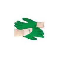Garden Gloves (fphg-37) - Fabric Material , Green Color For Garden Use