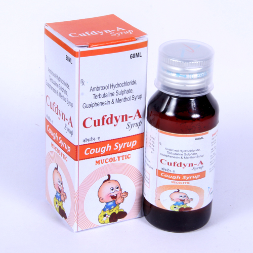 Ambroxol HydrochlorideTerbutaline SulphateGuaiphenesin & Menthol Syrup