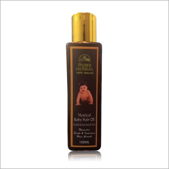 Baby Hair Oil - 100 Milliliter, Black Non-Greasy Formula Enriched with Vitamin E and Avocado for Healthy Hair Growth and Scalp Nourishment