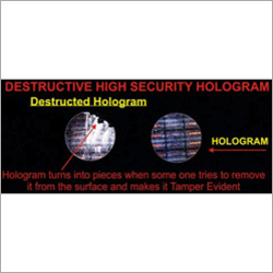 Destructive Hologram Sticker