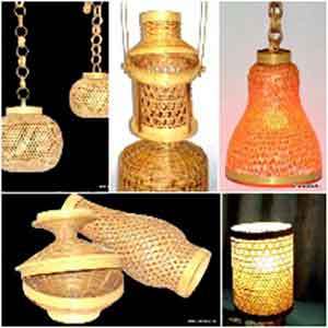 Bamboo lamp shades