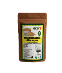 Organic Urad Dhuli Dal - 500 Grams Split Pigeon Peas | Pure Organic, White Color, 12-month Shelf Life