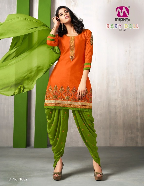 Fancy cotton patiala suits