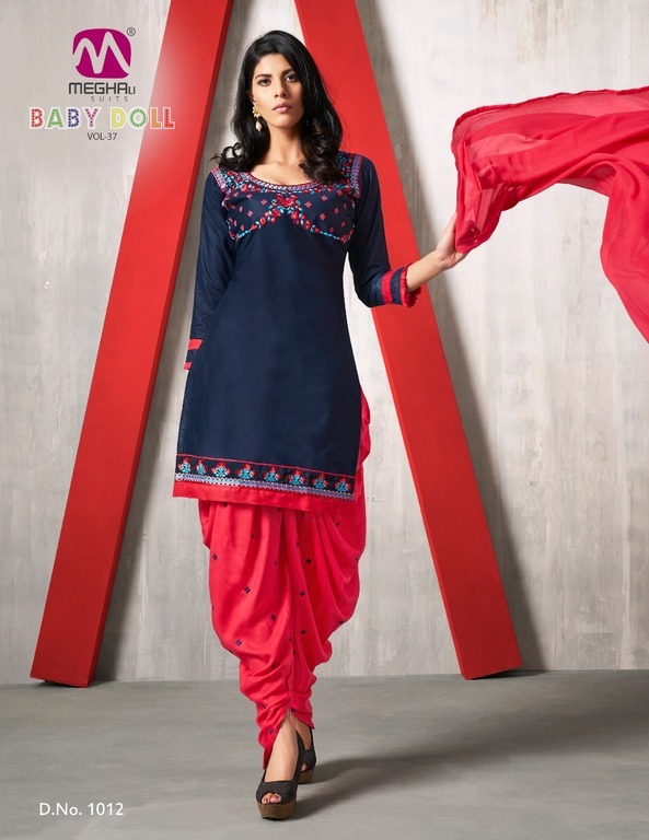 Fancy cotton patiala suits