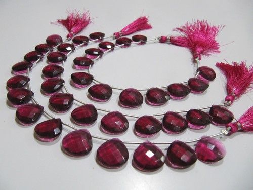 AAA Super Fine Quality Rubellite Pink Quartz Heart Shape