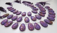 AAA Quality Purple Copper Tourquoise Pear Shape beads