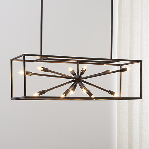 Modern Brass Chandelier