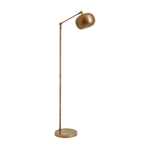 Designer Floor Lamp - Metal Total H 140 x W 50 x Dia 23 cm Elegant Gold Finish Modern Style with Fluorescent Light Source