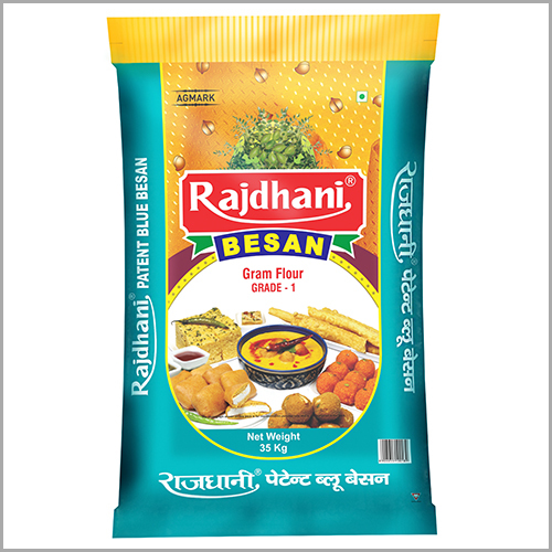 Standard Patent Blue Besan - Extra Fine Powder, Ideal for Dhokla and Soan Papri, Plain Flavor, Normal Taste