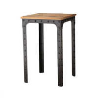 Hard Hearing Oiled Wax Rivet Pub Table