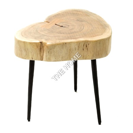 Hard Hearing Oiled Wax Wooden End Table