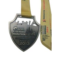 Customized Marathon Medal - Die Casting Metal, 2-3 Inch Size | Elegant Design With Gold, Silver, Or Bronze Plating, Engraved Custom Logo