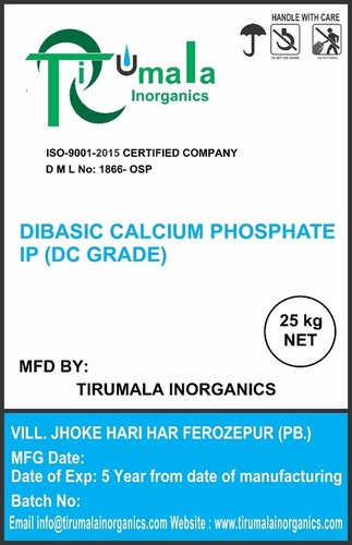Dibasic Calcium Phosphate IP (DC Grade)