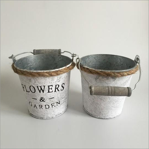 Patina Galvanized Planter