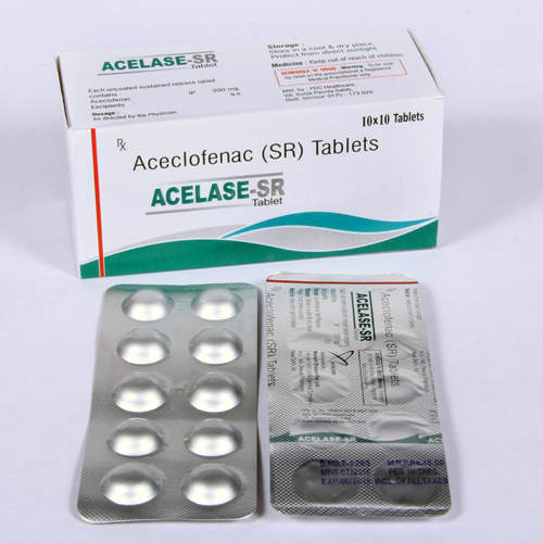 Aceclofenac 200mg  Sustained  Release Tablet