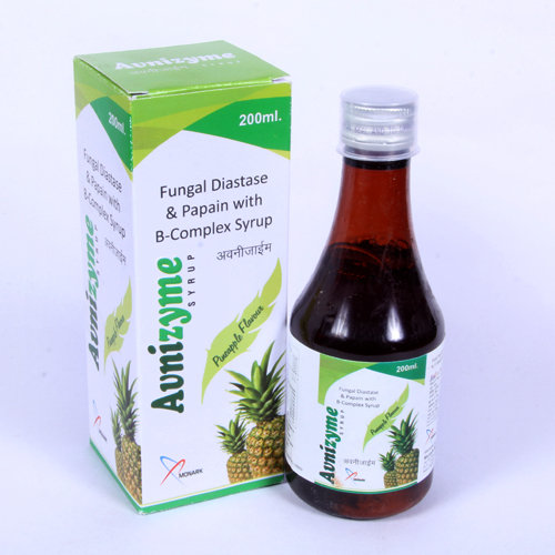 Fungal Diastase + Papain + B Complex Syrup - Liquid Formulation for Digestive Support | 100 Bottles Recommended by Physicians