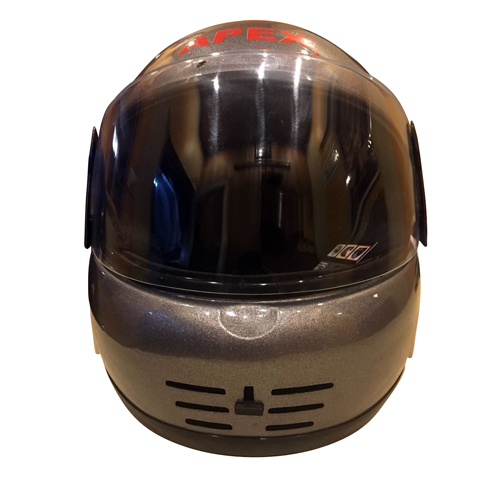 Non Paint Helmet - Polycarbonate Visor, Full Face Motorcycle Design, Trendy Look with Dynamic Ventilation System, Snug Fit for Riders