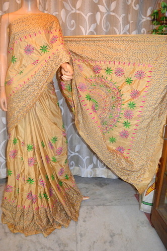 Semi tussar Kantha