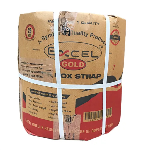 White Excel Gold Round Packing Box Strapping Rolls