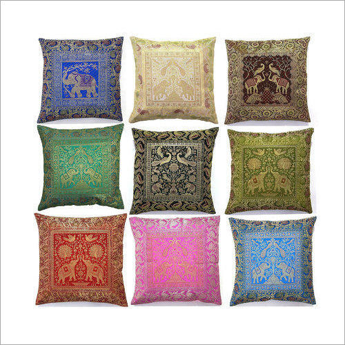 Banarsi Silk Cushion Cover