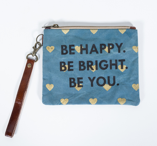 Multicolor Canvas Pouch Be Your Own Kind